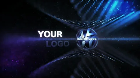 Abstract logo formation HD After Effects stock