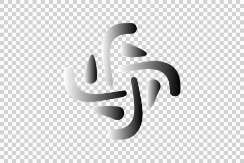 Abstract logo icon design Illustrazione stock