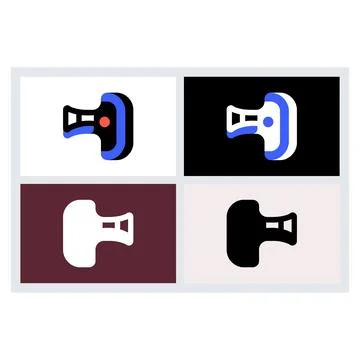 Abstract Logo Icon Design Set Stock Illustration