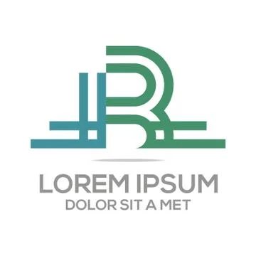Abstract logo lettermark b icon vector Stock-Illustration