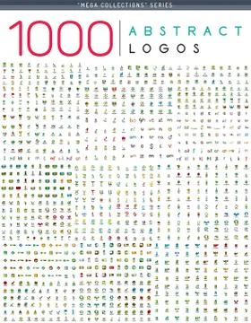 Abstract Logo Mega Collection Stock Illustration