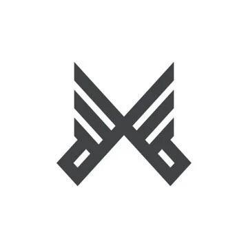 Abstract logo men's collars for classy men's company logos 스톡 일러스트