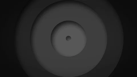 Abstract logo promo pattern of circles with the effect of displacement black  Stock Footage 128962908