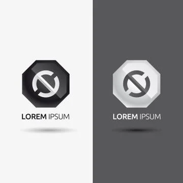 Abstract logo set Stock Illustration