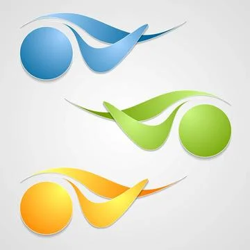 Abstract logo shapes template design Abstract vector logo shapes template ... Stock Photos