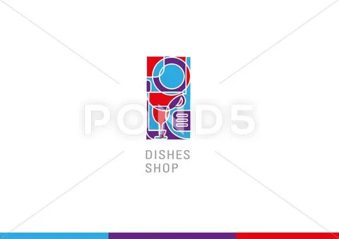 Abstract Logo For The Shop Dishes