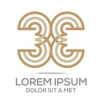 Abstract Logo Symbol Element Logo Template Business Vector Stock Illustration