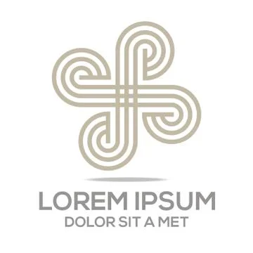 Abstract Logo Symbol Element Logo Template Business Vector Stock Illustration