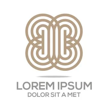 Abstract Logo Symbol Element Logo Template Business Vector Stock Illustration