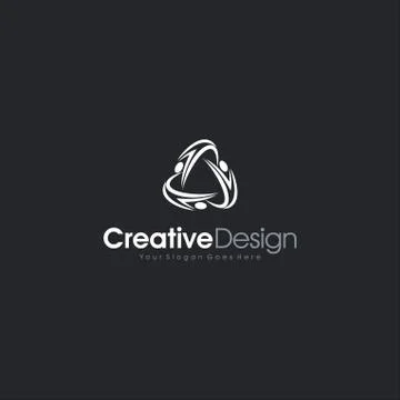 Abstract Logo Template Design Vector, Emblem, Design Concept, Creative Symbol 스톡 일러스트