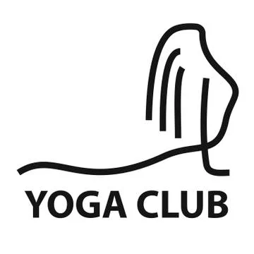 Abstract Logo template for yoga Stock Illustration