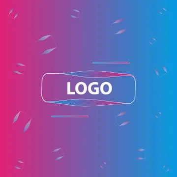Abstract logo vector design, creative colored icon Stock Illustration