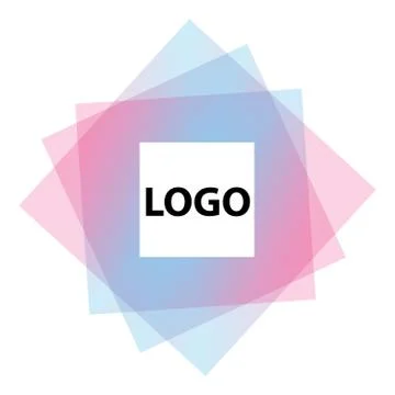 Abstract logo vector design, creative colored icon Stock Illustration