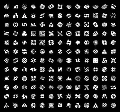Abstract logos collection Illustrazione stock