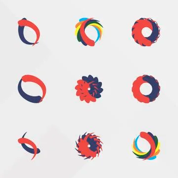 Abstract logos Stockillustratie