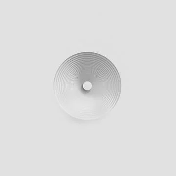 Abstract Logotype - 3D stairs or sound speaker, sound waves concept - letter o Illustrazione stock