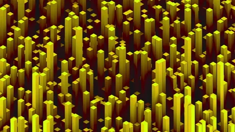 Abstract Long blocks Stock Footage 345531167