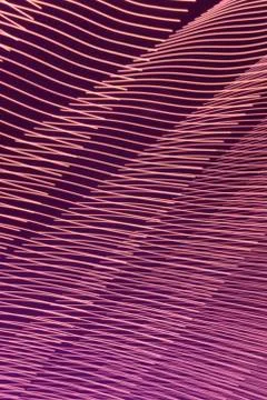 Abstract long exposure blurred light lines black and pink background. Geometric Stock Illustration