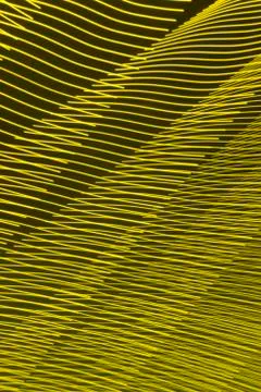 Abstract long exposure blurred light lines black and yellow background Stock-Illustration