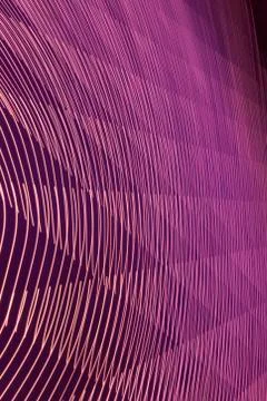 Abstract long exposure blurred light lines black and pink background. Geometric Stock-Illustration