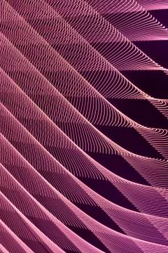 Abstract long exposure blurred light lines black and pink background. Geometric Stock-Illustration