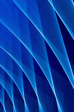 Abstract long exposure blurred light lines black and blue background. Geometric 스톡 일러스트
