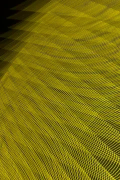 Abstract long exposure blurred light lines black and yellow background Stock-Illustration