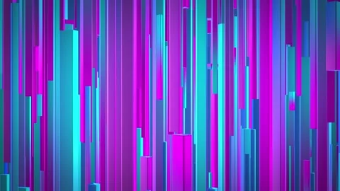 Abstract long shapes background with gradient pink purple and blue colors Stock Footage 277352275