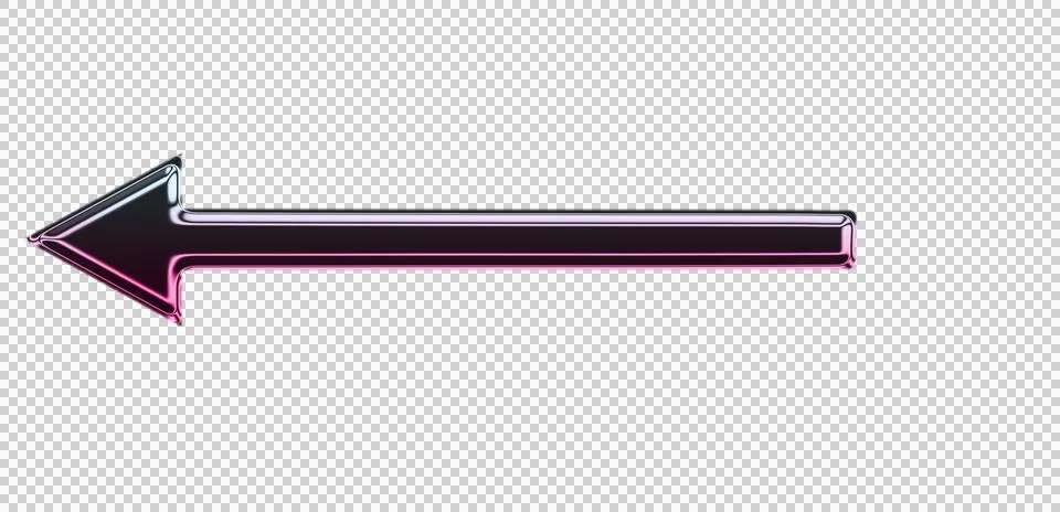 Abstract of a long striped ribbon with gradient colors transparent background Stock Illustration