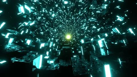 Abstract loop of 3D render circle. Abstract futuristic motion background loop Stock Footage 169060337