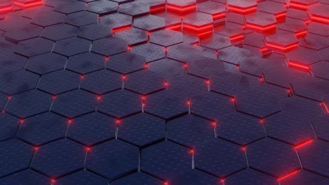 Abstract loop animated hex background Stock Footage 276496754
