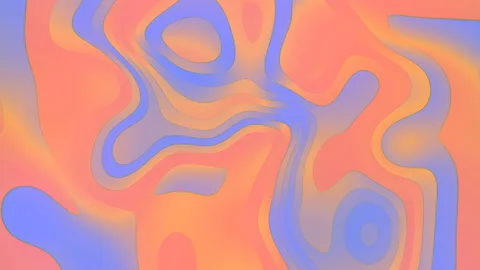 Abstract loop animation with colored wave flow lines. 3d render. 4K, UHD Stock Footage 138990935