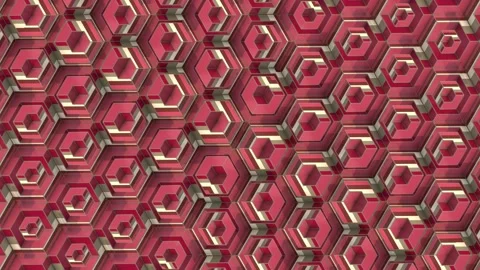 Abstract loop animation of a complex geometric lattice. 3d rendering 4K Stock Footage 310669955