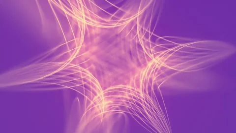 Abstract loop animation of a geometric figure with flowing shapes. 3d rendering Stock Footage 296269418
