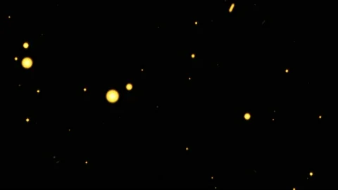 Abstract  loop animation glow orange yellow particles motion Stock Footage 238999970