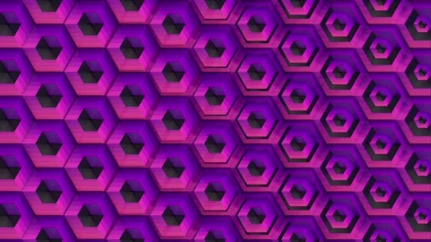 Abstract loop animation of parametrically changing cubic modules. 3d rendering Stock Footage 308447322