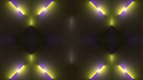 Abstract loop animation of a pattern a glowing neon stripes. 3d rendering HD Stock Footage 171113053