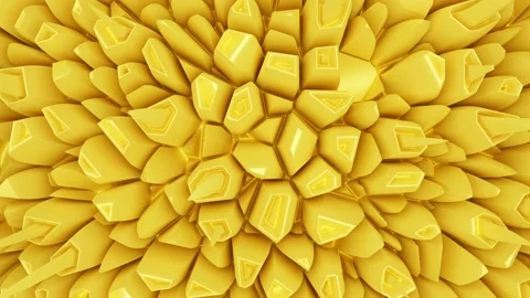 Abstract Loop Animation Voronoi Color 4K Video stock 198696044