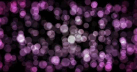 Abstract loop background with animated glowing purple magenta white bokeh Stock Illustration