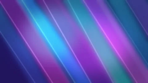 Abstract loop background with glowing diagonal lines, purple and blue gradients, Stock Footage 346736180
