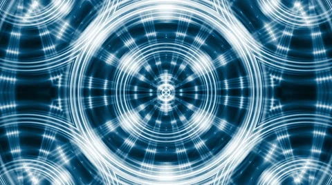 Abstract loop background, kaleidoscope blue light Stock Footage 41926741