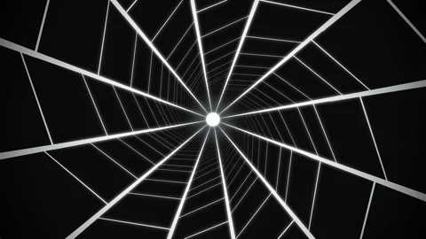 Abstract Loop Background With Spiral Web Lines Animation Stock Footage 161236998