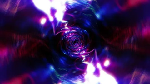 Abstract loop blue pink energy wave vortex space tunnel Stock Footage 222768533