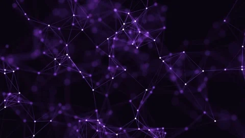 Abstract loop color geometrical background with lines and dots Stock Footage 70507473