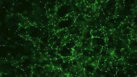 Abstract loop color geometrical background with lines and dots Stock Footage 70507644