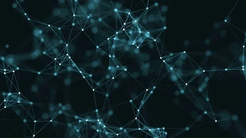 Abstract loop color geometrical background with lines and dots Stock Footage 70508651