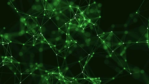 Abstract loop color geometrical background with lines and dots Stock Footage 70509930