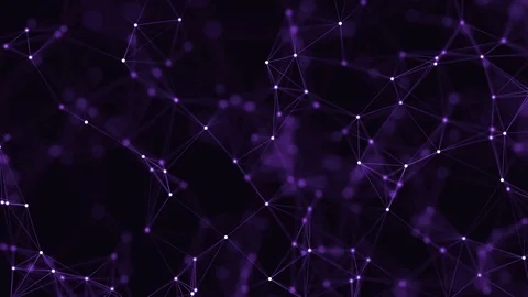 Abstract loop color geometrical background with lines and dots Stock Footage 70510177