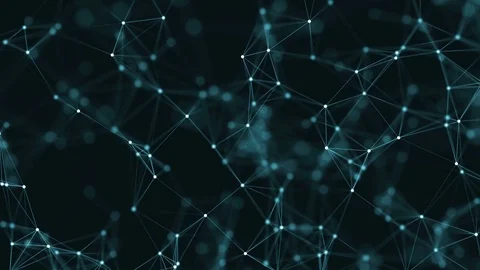 Abstract loop color geometrical background with lines and dots Stock-Footage 70511339