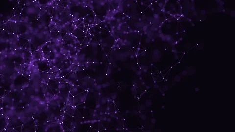 Abstract loop color geometrical background with lines and dots Stock Footage 70512167